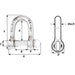 Wichard Self-Locking D Shackle - Diameter 6mm - 1/4" [01203]-North Shore Sailing