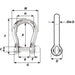Wichard Self-Locking Bow Shackle - Diameter 4mm - 5/32" [01241]-North Shore Sailing