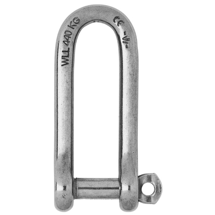 Wichard Captive Pin Long D Shackle - Diameter 6mm - 1/4" [01413]-North Shore Sailing