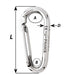 Wichard Symmetric Carbine Hook Without Eye - Length 80mm - 5/16" [02335]-North Shore Sailing