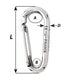 Wichard Symmetric Carbine Hook Without Eye - Length 100mm - 13/32" [02336]-North Shore Sailing