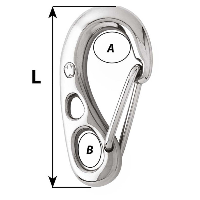 Wichard 3" HR Safety Snap Hook - 75mm [02381]-North Shore Sailing