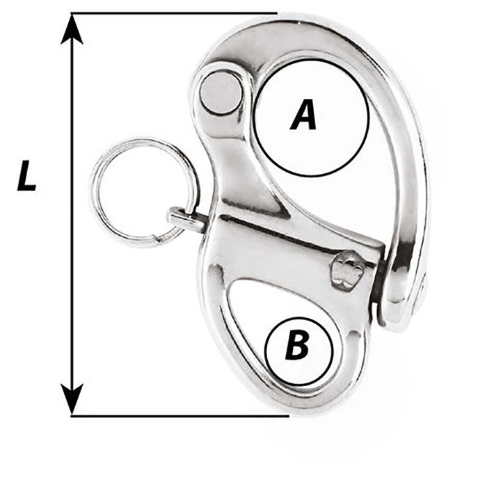 Wichard 1-3/8" Snap Shackle w/Fixed Eye - 35mm [02470]-North Shore Sailing