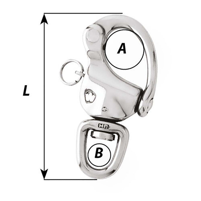 Wichard 2-3/4" Snap Shackle w/Swivel Eye - 80mm [02473]-North Shore Sailing