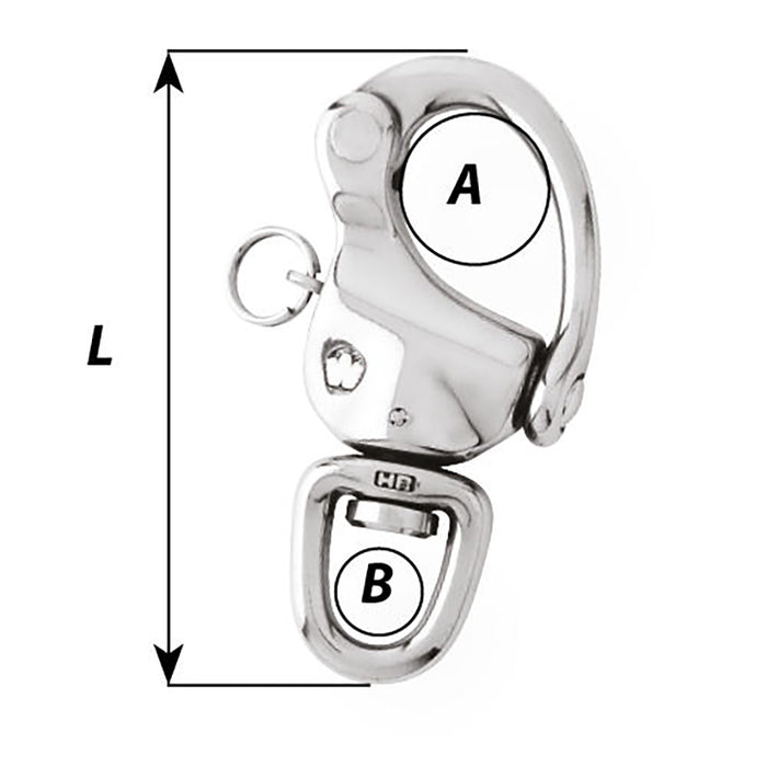 Wichard 3-1/2" Snap Shackle w/Swivel Eye [02475]-North Shore Sailing