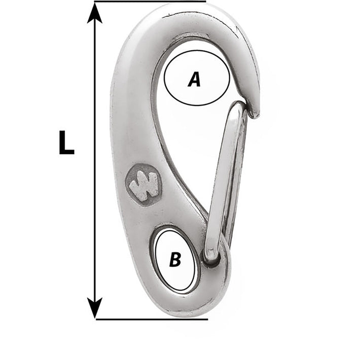 Wichard Safety Snap Hook - 50mm [02480]-North Shore Sailing