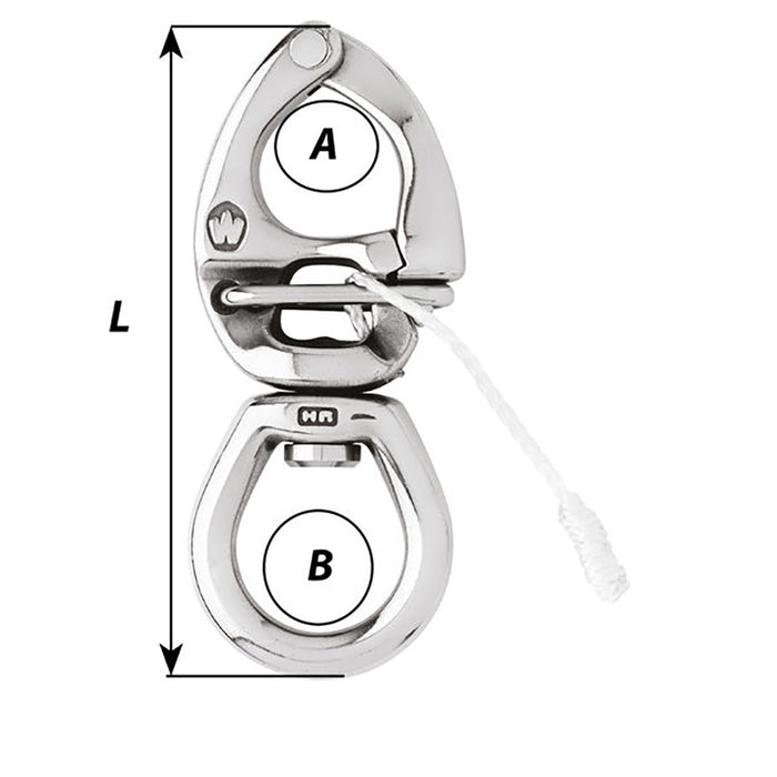 Wichard HR Quick Release Snap Shackle w/Large Bail - Length 4-3/4" [02776]-North Shore Sailing