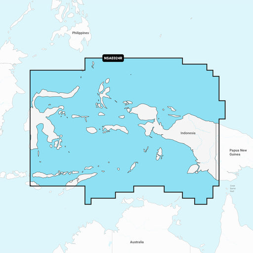 Garmin Navionics+ NSAE024R - Central West Papua  East Sulawesi - Marine Chart [010-C1222-20]-North Shore Sailing