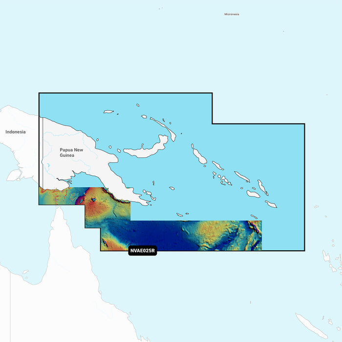 Garmin Navionics Vision+ NVAE025R - Papua New Guinea  Solomon Islands - Marine Chart [010-C1223-00]-North Shore Sailing