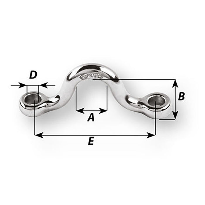 Wichard Eye Strap - 4mm Diameter - 5/32" - 30mm Spacing - 1-17/64 [09201]-North Shore Sailing