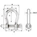 Wichard HR Bow Shackle - 10mm Pin Diameter [11245]-North Shore Sailing